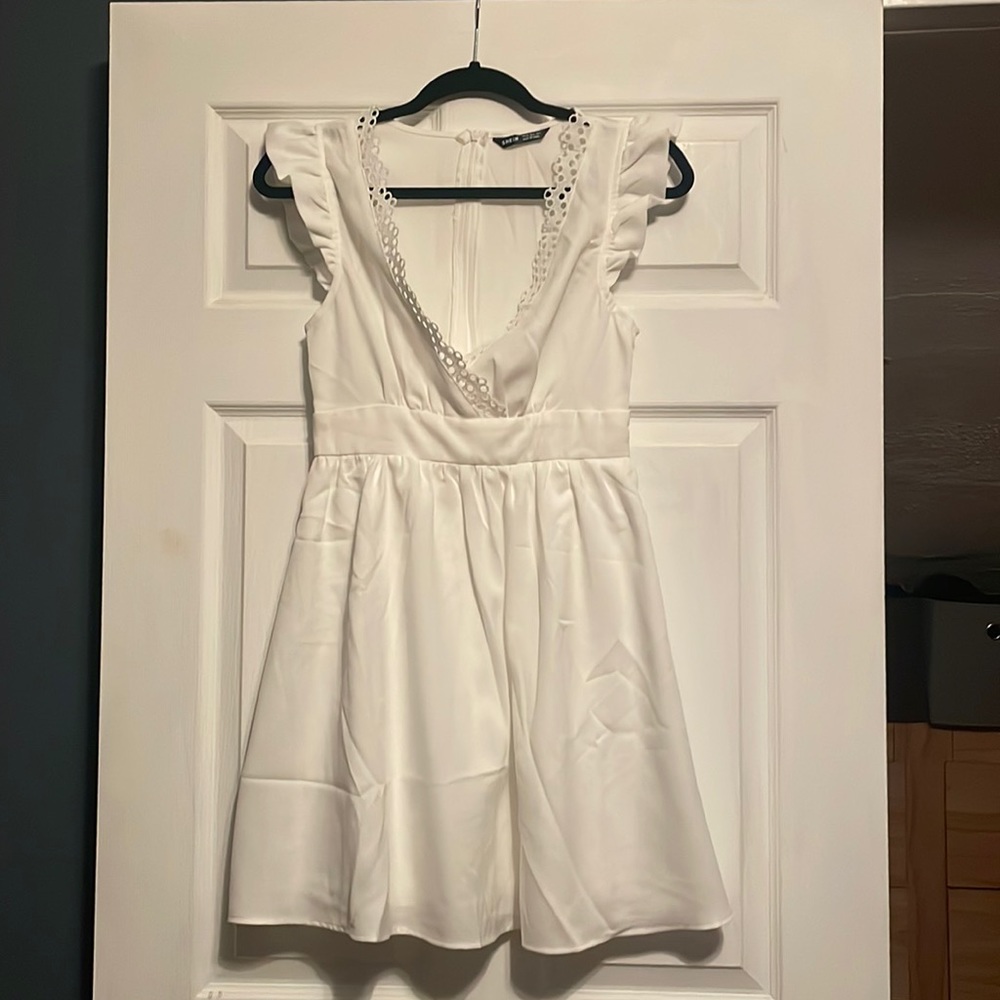 XS white mini dress